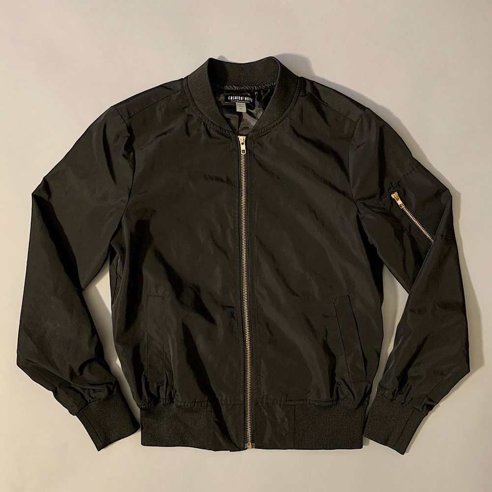 Black Bomber Jacket